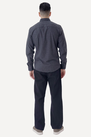 Camicia in flanella - Grigio scuro