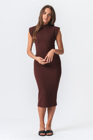 Isabella Dress - Brown