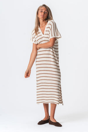 Victoria Dress - bianco/beige