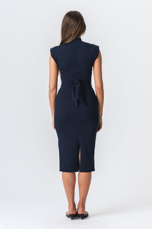 Isabella Dress - Navy