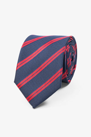 Tie - Navy/Dark Red