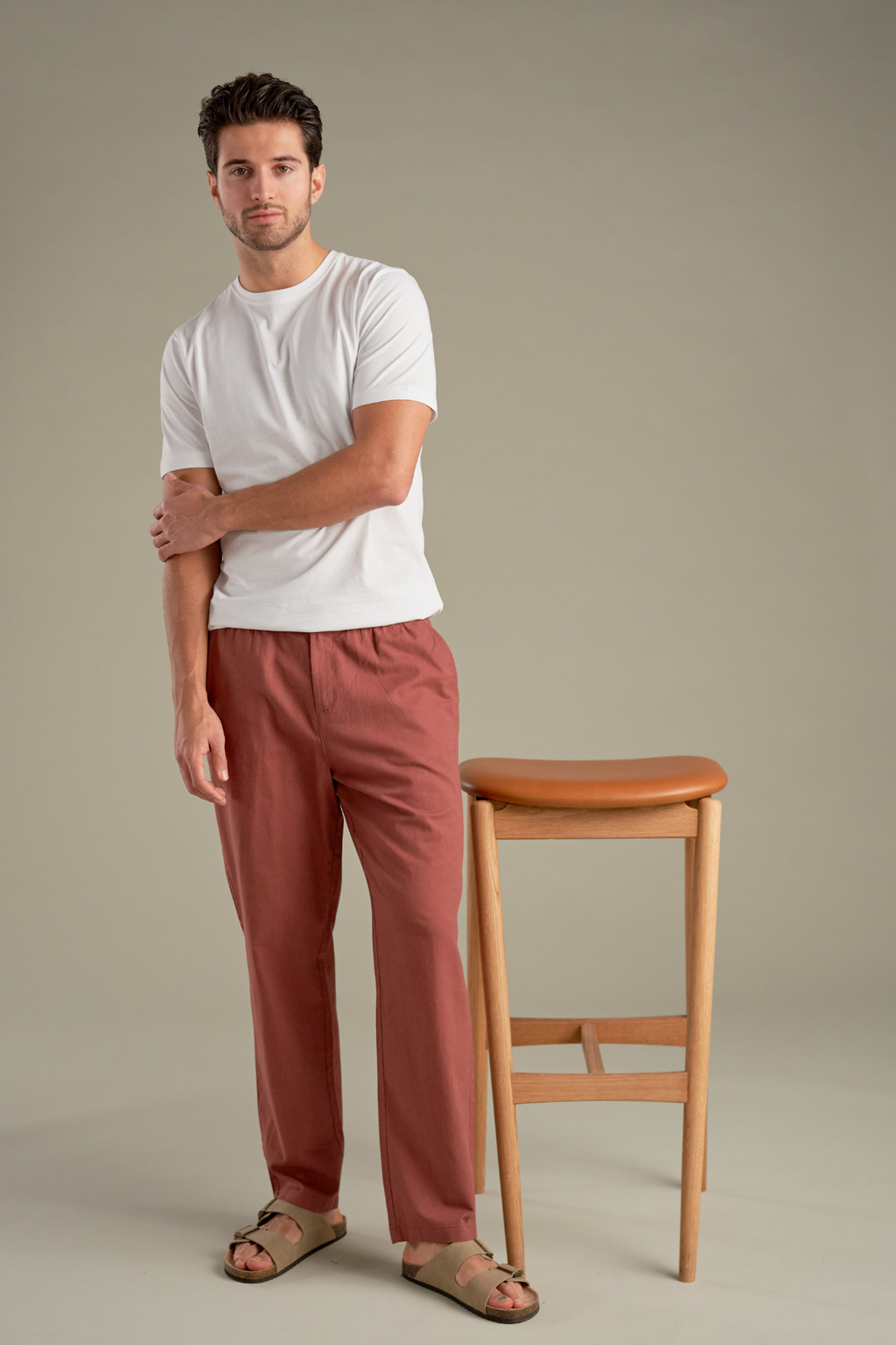Linen Pants - Terracotta