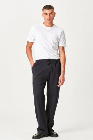 Suit Pants Loose - Navy