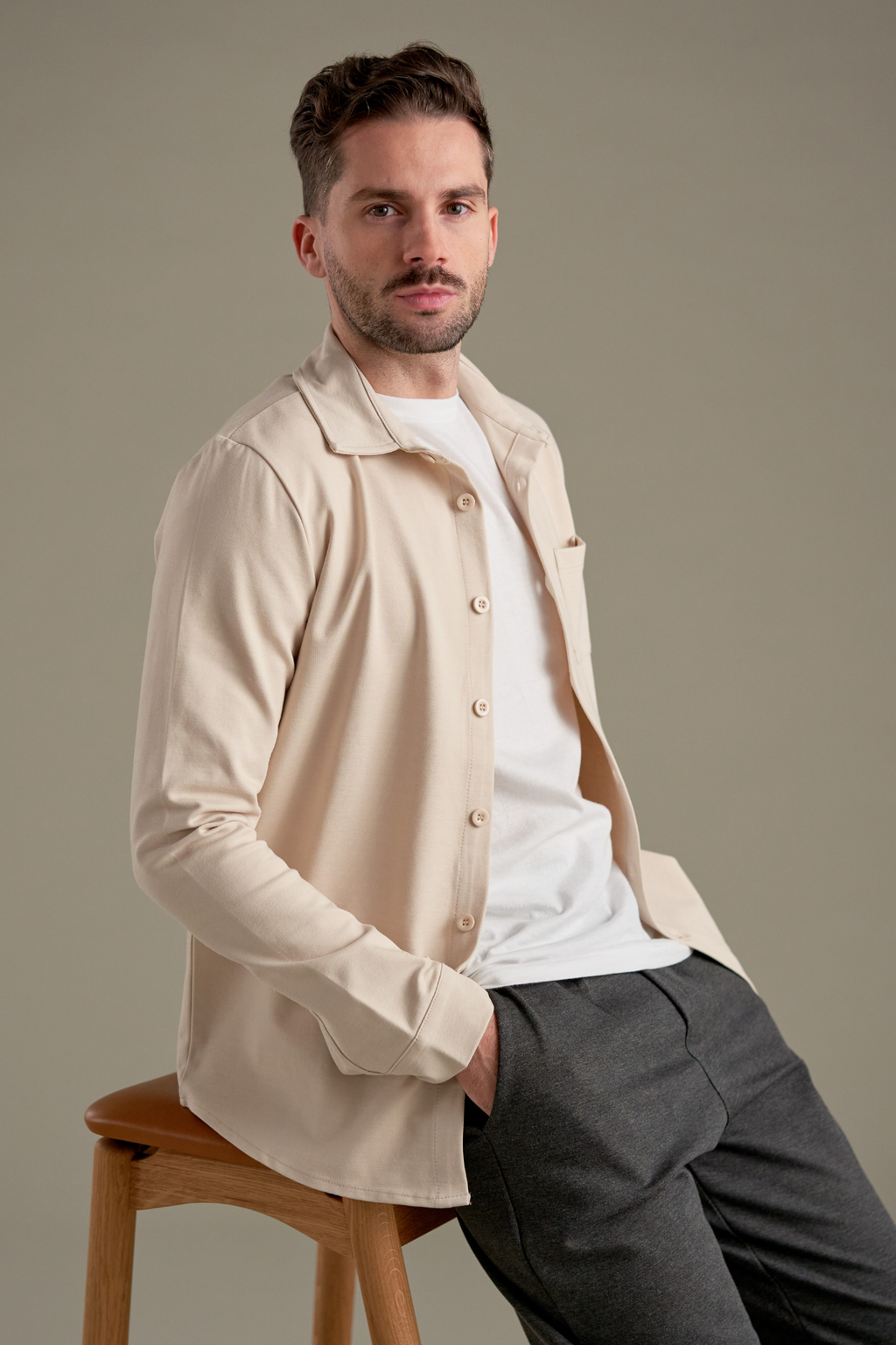 Performance Camicia da notte - Beige