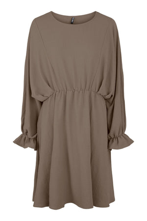 Flore Long Sleeve Dress - Brown