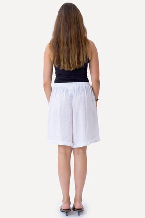 Lino Shorts - Bianco