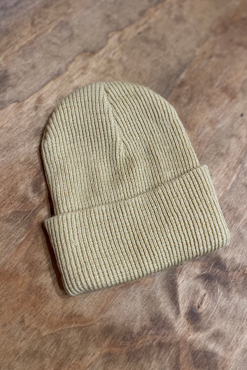 Knitted beanie - Dark Beige