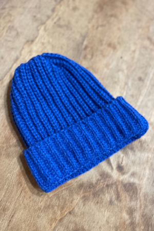 Berretto a coste - Blu