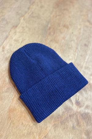 Knitted beanie - Cyan