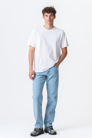 Relaxed Fit Jeans - Light Blue Denim