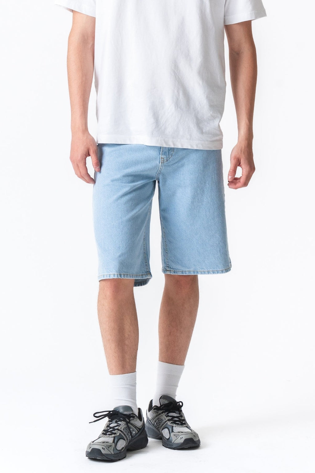 Denim Shorts Sciolto - azzurro