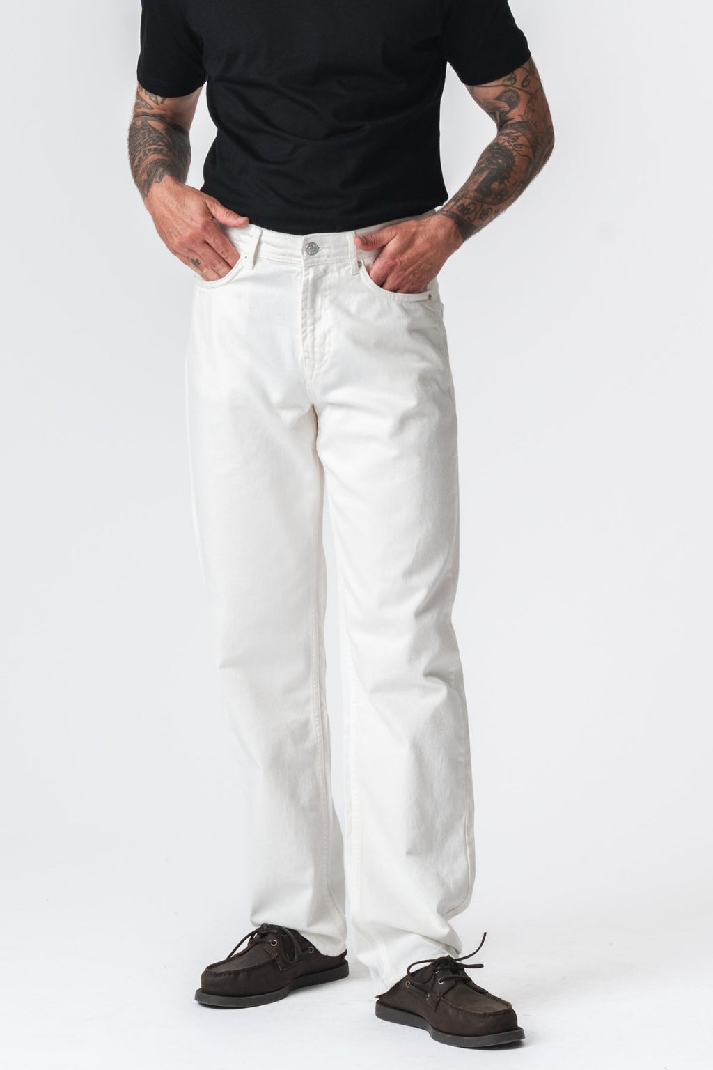 Jeans in forma Noah sciolta - denim bianco