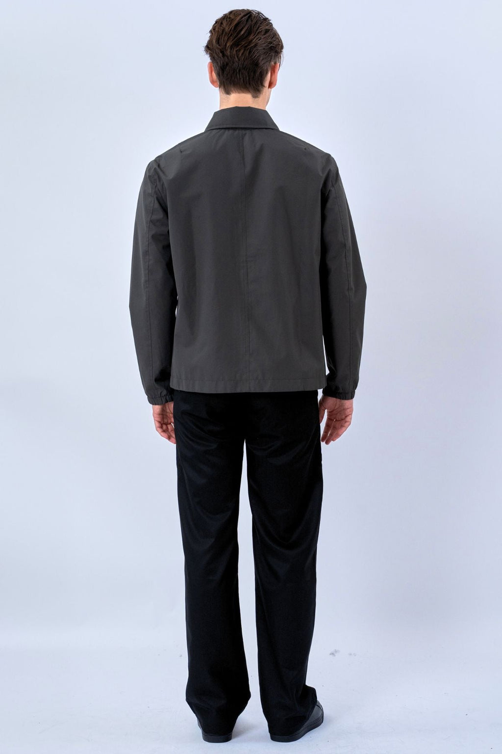 Giacca corta con zip - Grigia