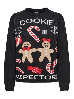 Joy Christmas Knit - Black