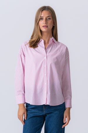 Camicia a strisce Layla - Pink