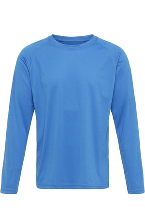 T-shirt da allenamento a maniche lunghe-Blu