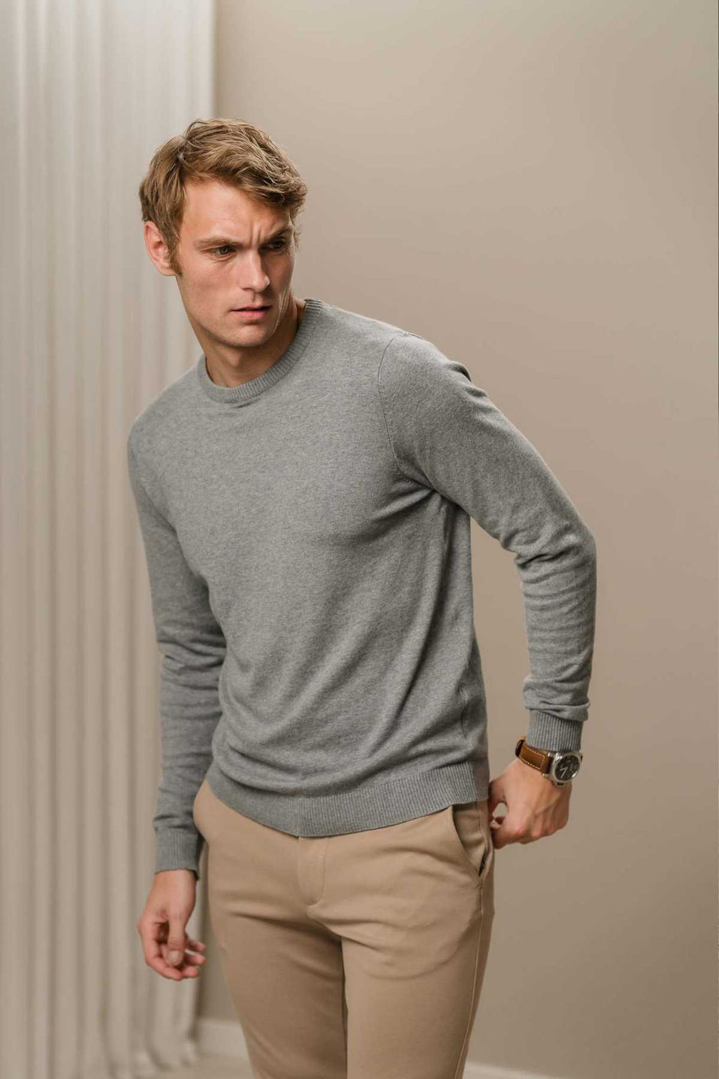 Pullover Roundneck - Gray Melange