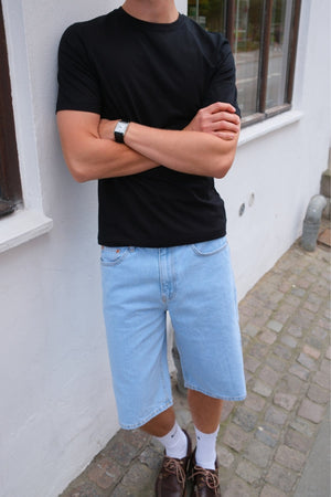 Denim Shorts Sciolto - azzurro