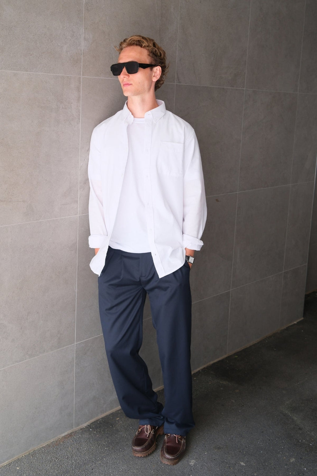 Performance Pants Wide Fit - Navy