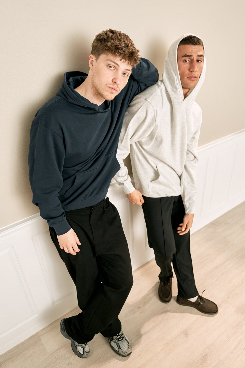 Felpa con cappuccio senza coulisse - Ash grigio