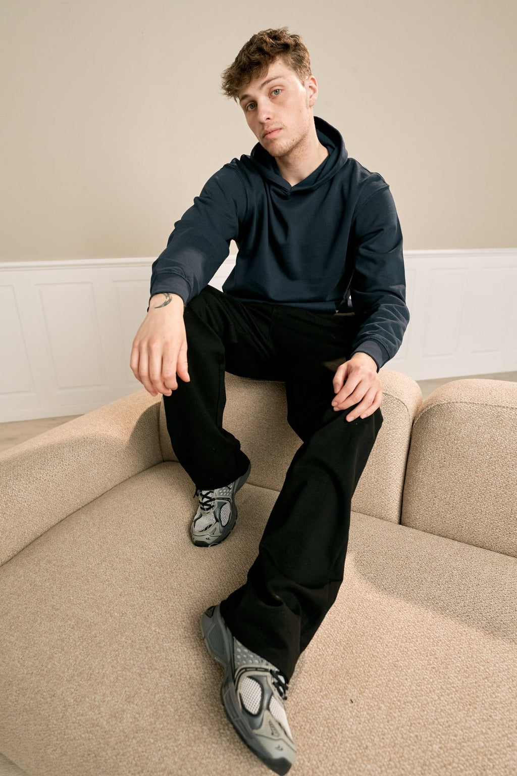 Felpa con cappuccio senza core di coda - Marina