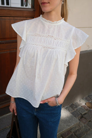 Top in pizzo trigono - Biancaneve