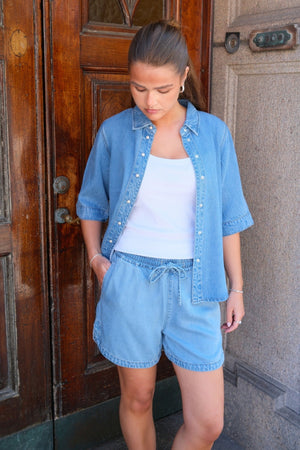 Telaio Shorts - denim azzurro