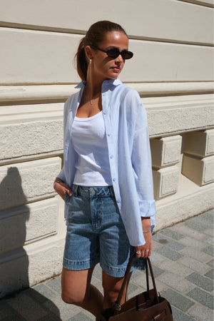 Mia Shirt - Sky Blue