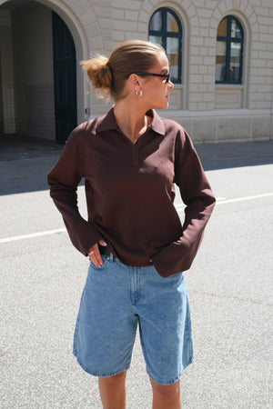 Millie Polo - Seal Brown