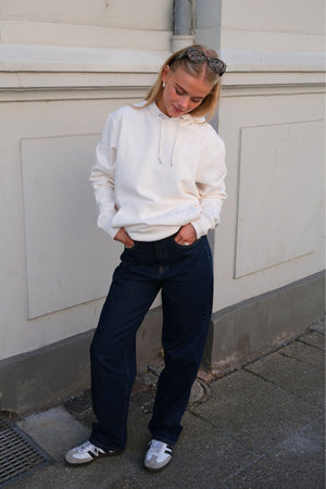 Felpa con cappuccio di felpa - beige