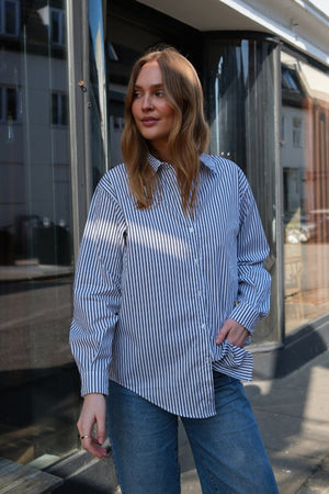 Camicia Tutta lo l/s - nero/bianco