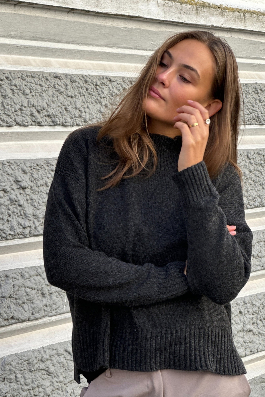 Maglione a dolcetteggiatura a maglia di grandi dimensioni - pacchetto (2 pezzi.)