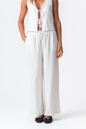 Linen Pants - White