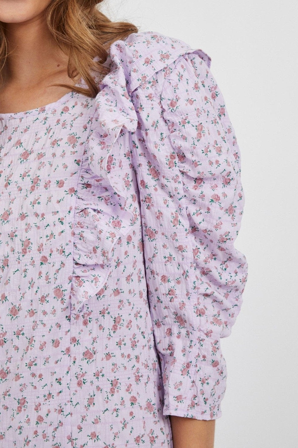 Abito a manica lunga solitaria - rosa