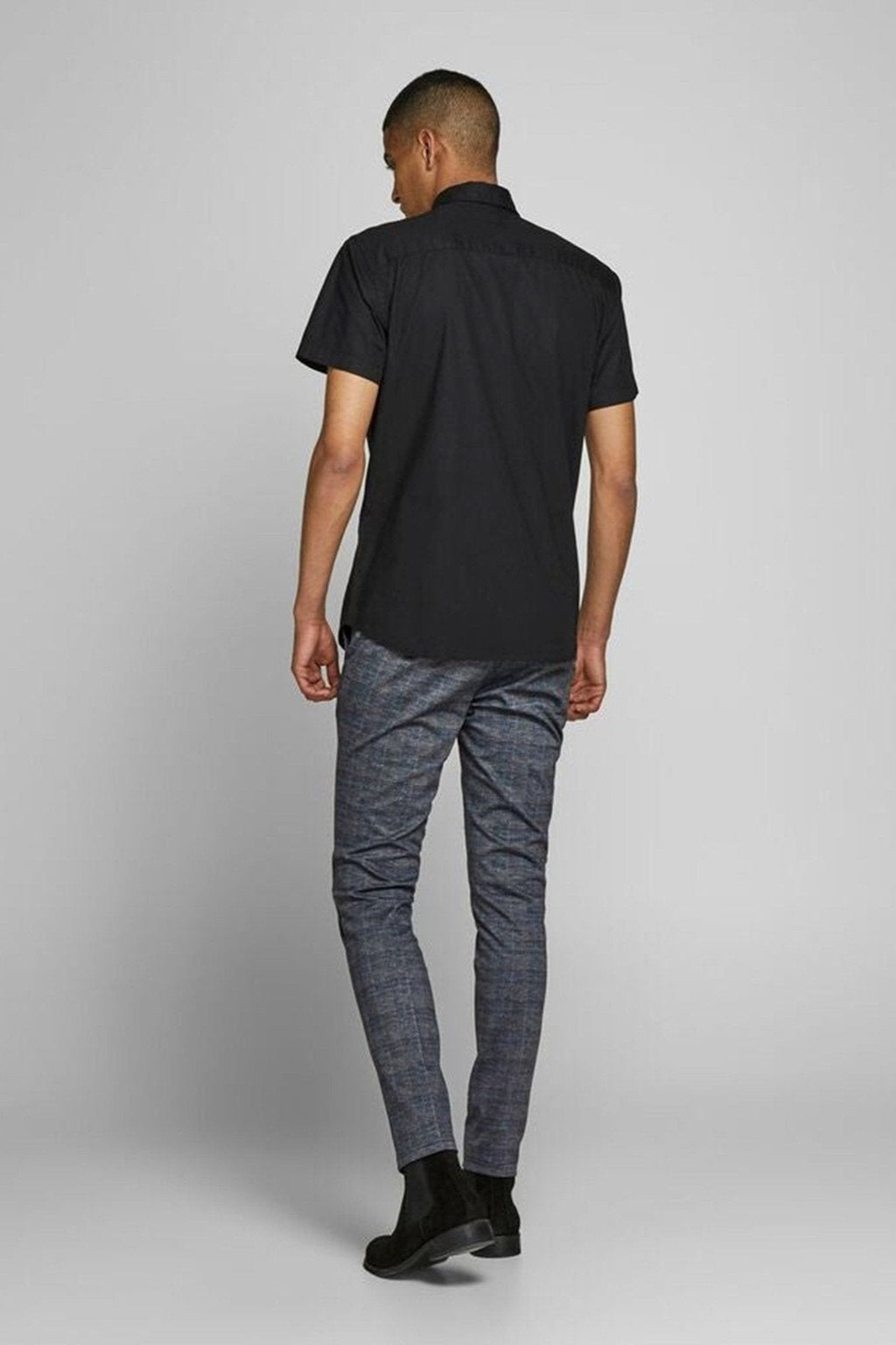 Marco Phil Pants - Dark Grey a scacchi