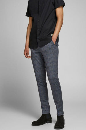 Marco Phil Pants - Dark Grey a scacchi