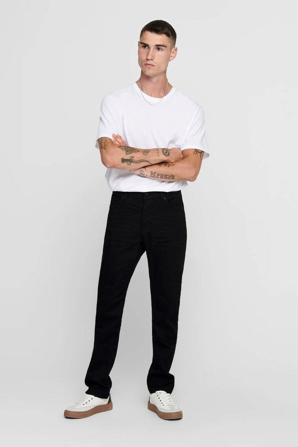 Jeans Mike Stretch - Black (Wide Fit)