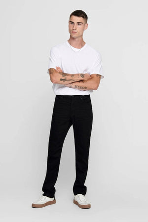 Jeans Mike Stretch - Black (Wide Fit)
