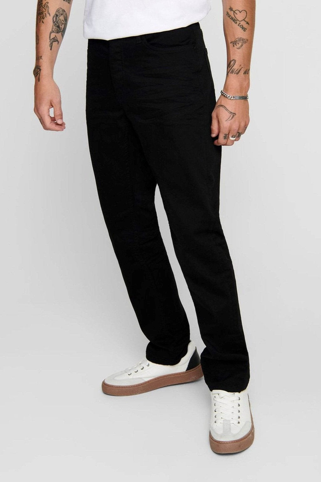 Jeans Mike Stretch - Black (Wide Fit)