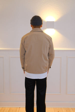 Milan Zipper Jacket - Beige