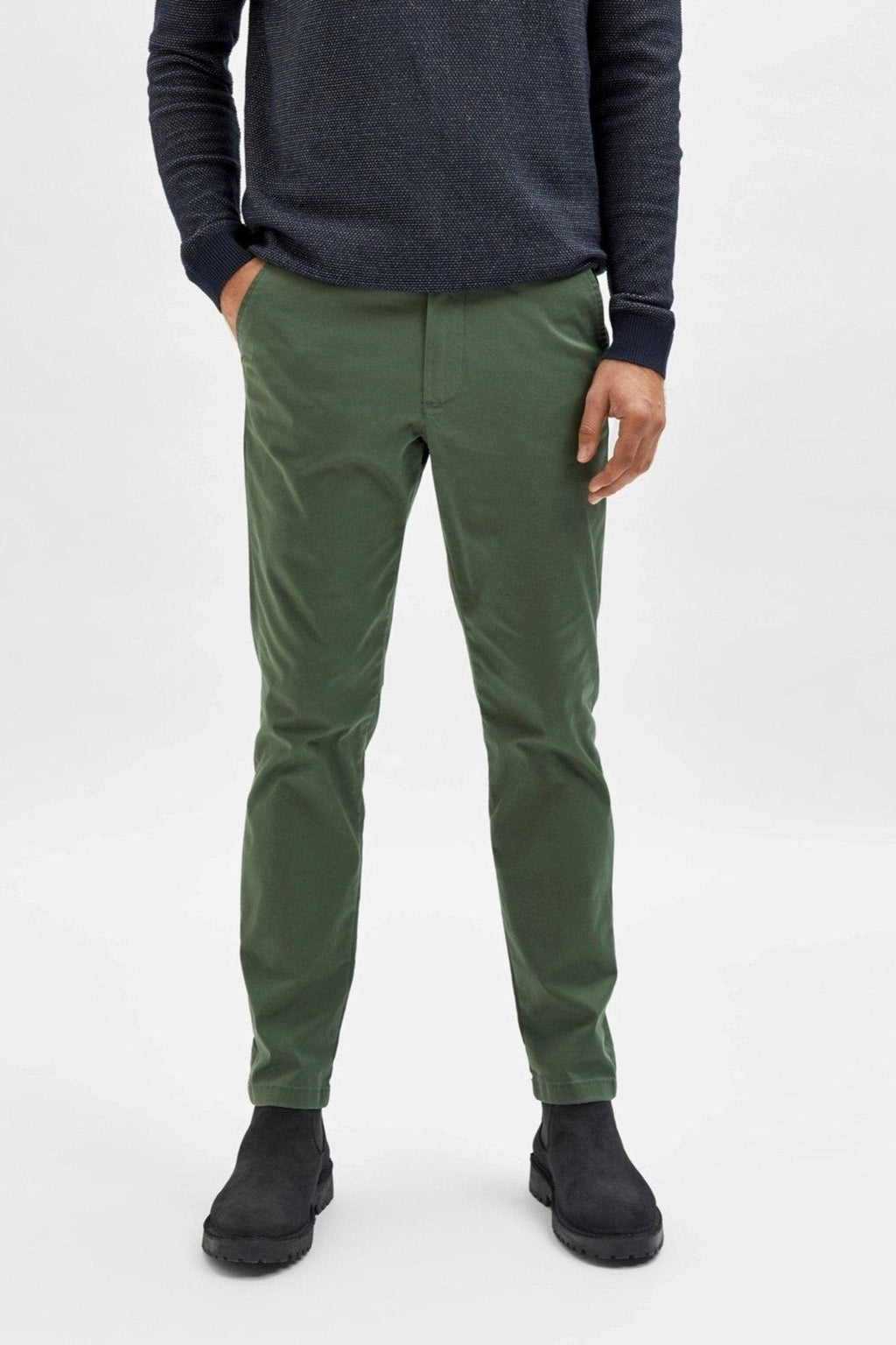 Miglia Flex Chino Pants - Bronze Green (Cotton Organic Cotton)