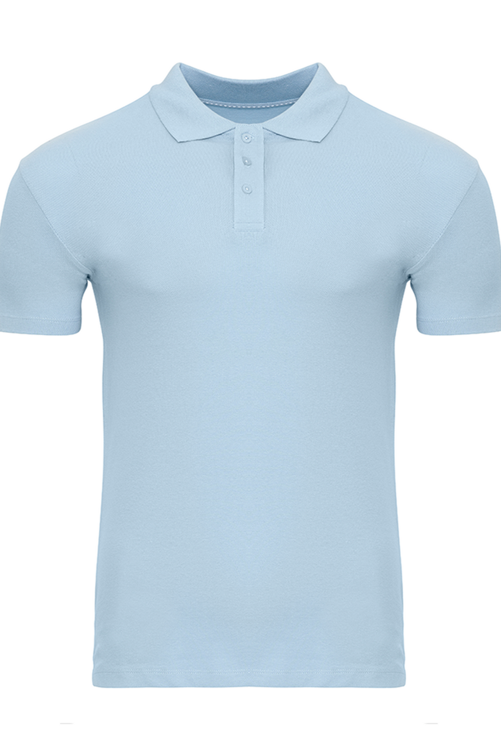Muscle Polo Shirt - Light Blue