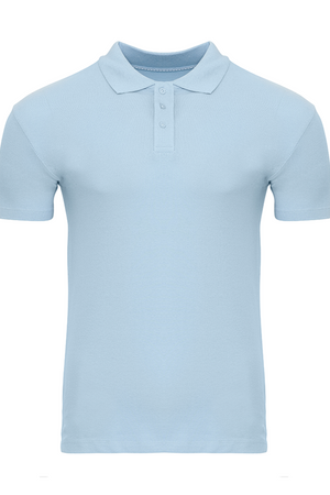 Muscle Polo Shirt - Light Blue