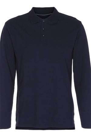 Polo a maniche lunghe muscolari - Navy