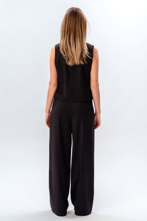 Nadia vest and pants (Black) - Package deal