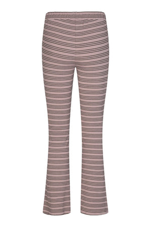 Natalia Flair Pants - Rose Gold Lurex