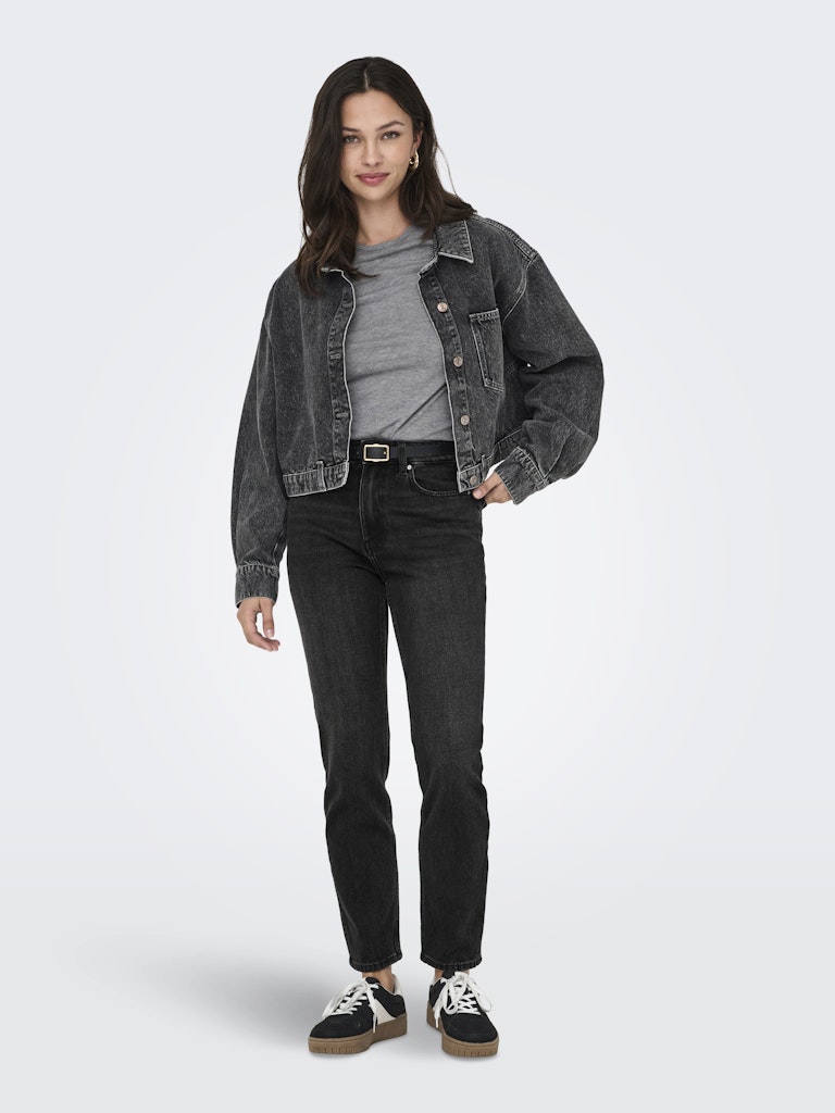 Jeans in vita Emily High - Black Denim