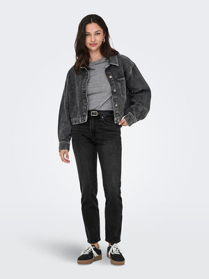 Jeans in vita Emily High - Black Denim