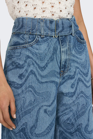 Esther Hope Print - denim blu medio