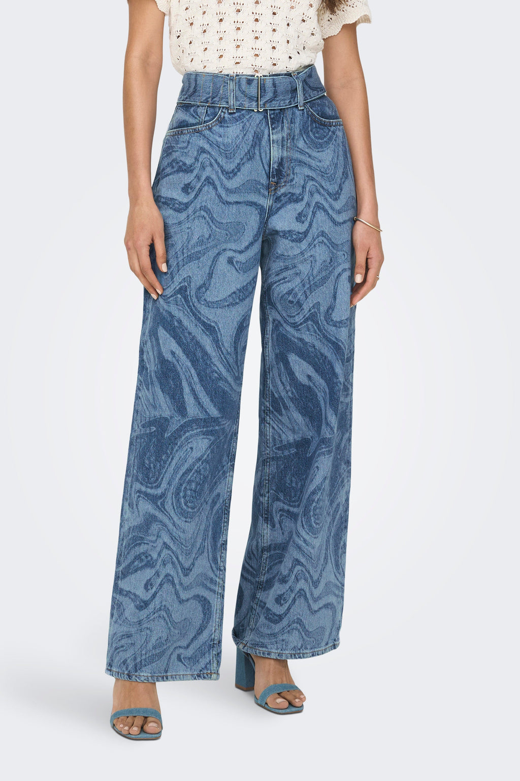 Esther Hope Print - denim blu medio
